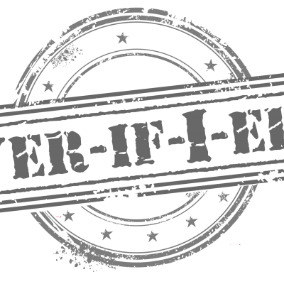 A black and white stamp with the words er-if-i-ee
